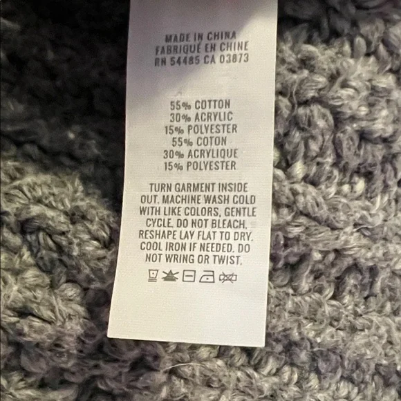 Aerie Gray Wide Rib Crew Neck Sweater Size S EUC Comfy Cozy Warm - Picture 8 of 12